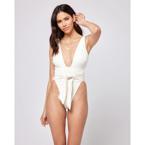 L* Space Hanna Montazami Penelope One Piece Swimsuit Women's Size L NWT - Picture 1 of 12